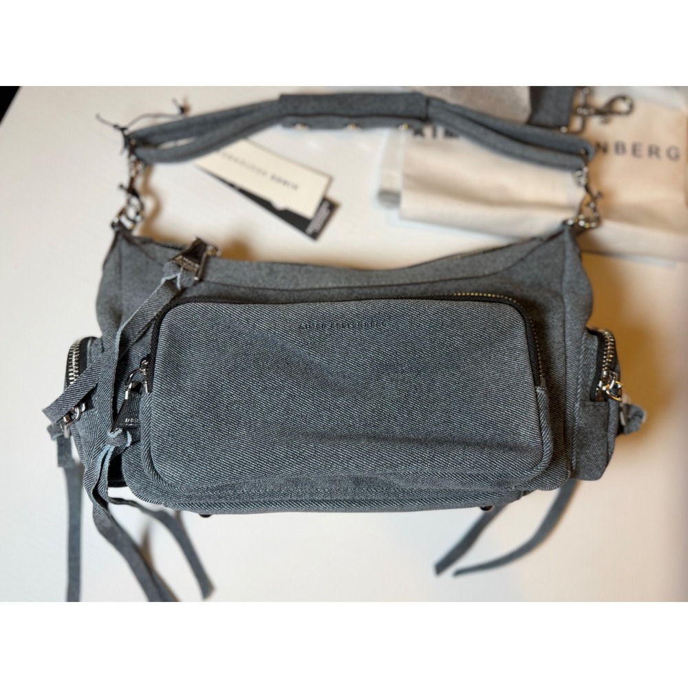 Aimee Kestenberg Away We Go Convertible Shoulder Bag Dark Denim Blue NWT - Picture 2 of 12